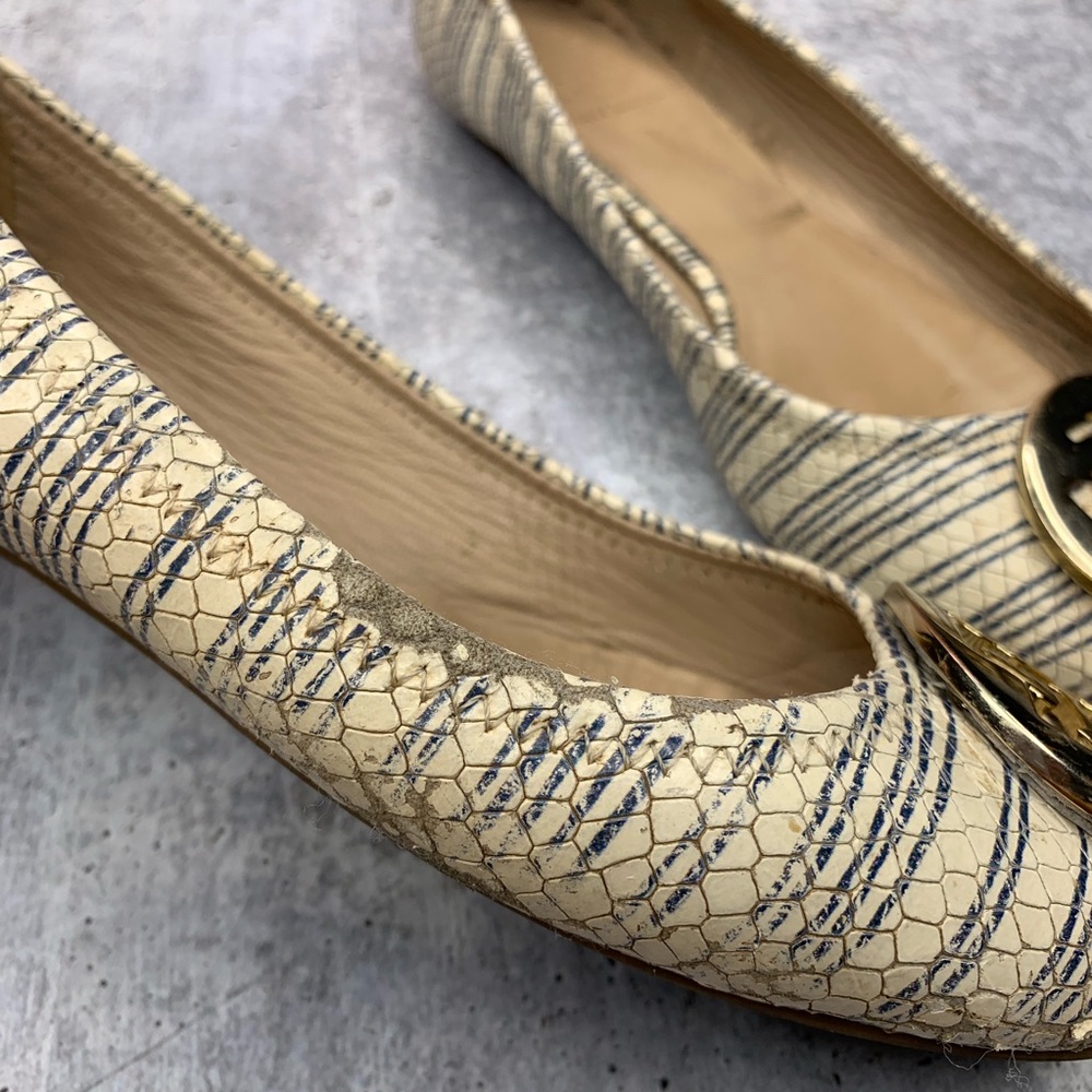 TORY BURCH | REVA SNAKE BALLET Flats - Picture 4 of 8